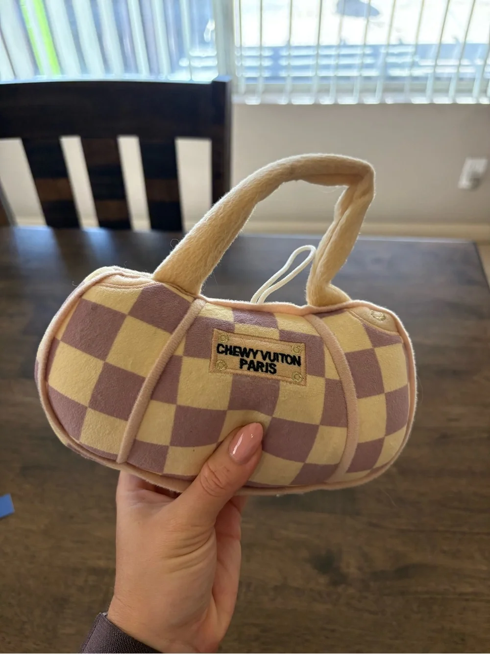 Plush Dog Toy - Chewy Vuitton Purse